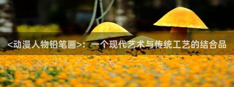 age动漫官网在线入口：<动漫人物铅笔画>：一个现代艺术与传统工艺的结合品